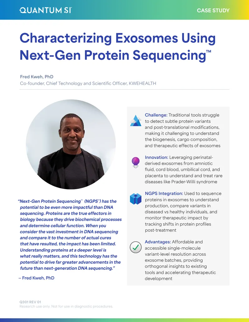 Characterizing Exosomes with Next-Gen Protein Sequencing