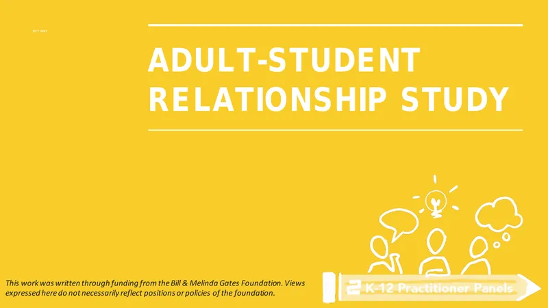 Adult-Student Relationship Study Findings