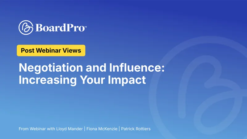 Negotiation and Influence Techniques for Leaders
