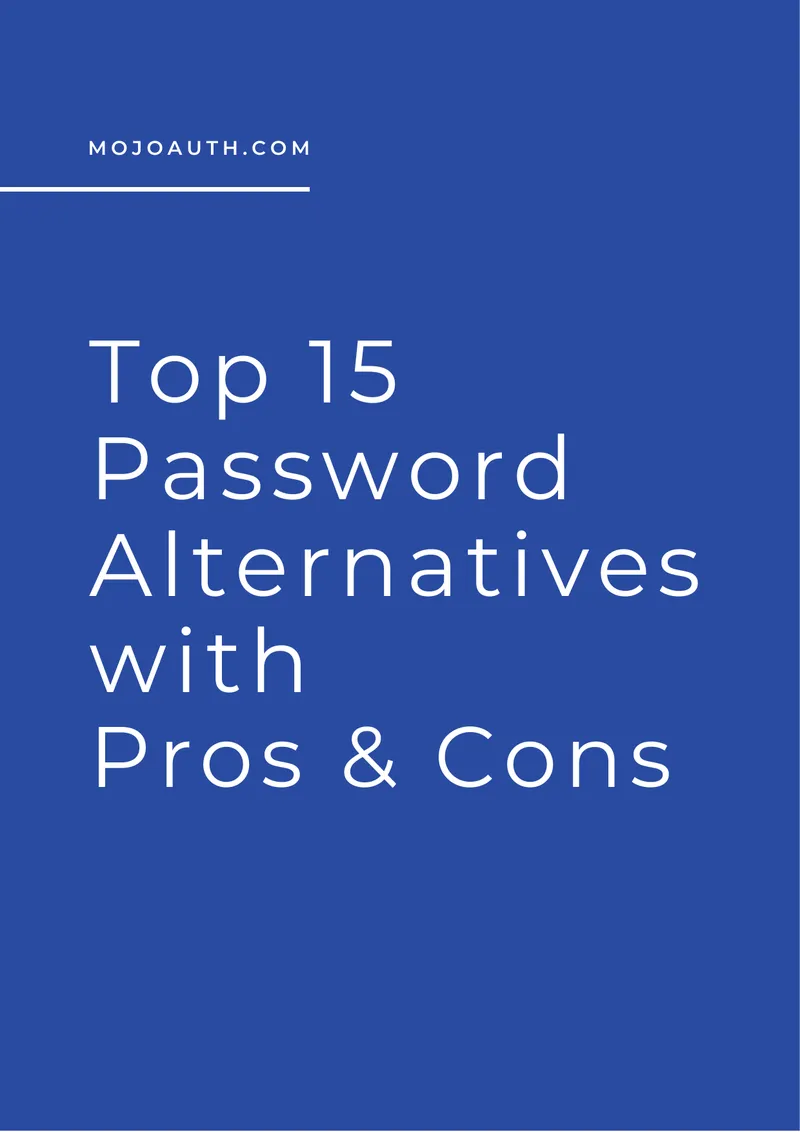 Top 15 Password Alternatives with Pros and Cons