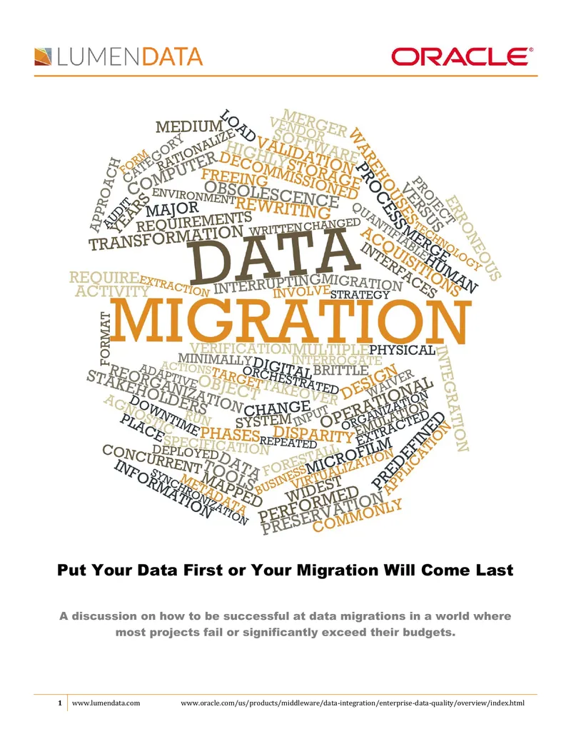 Data Migration Success Factors and Strategies