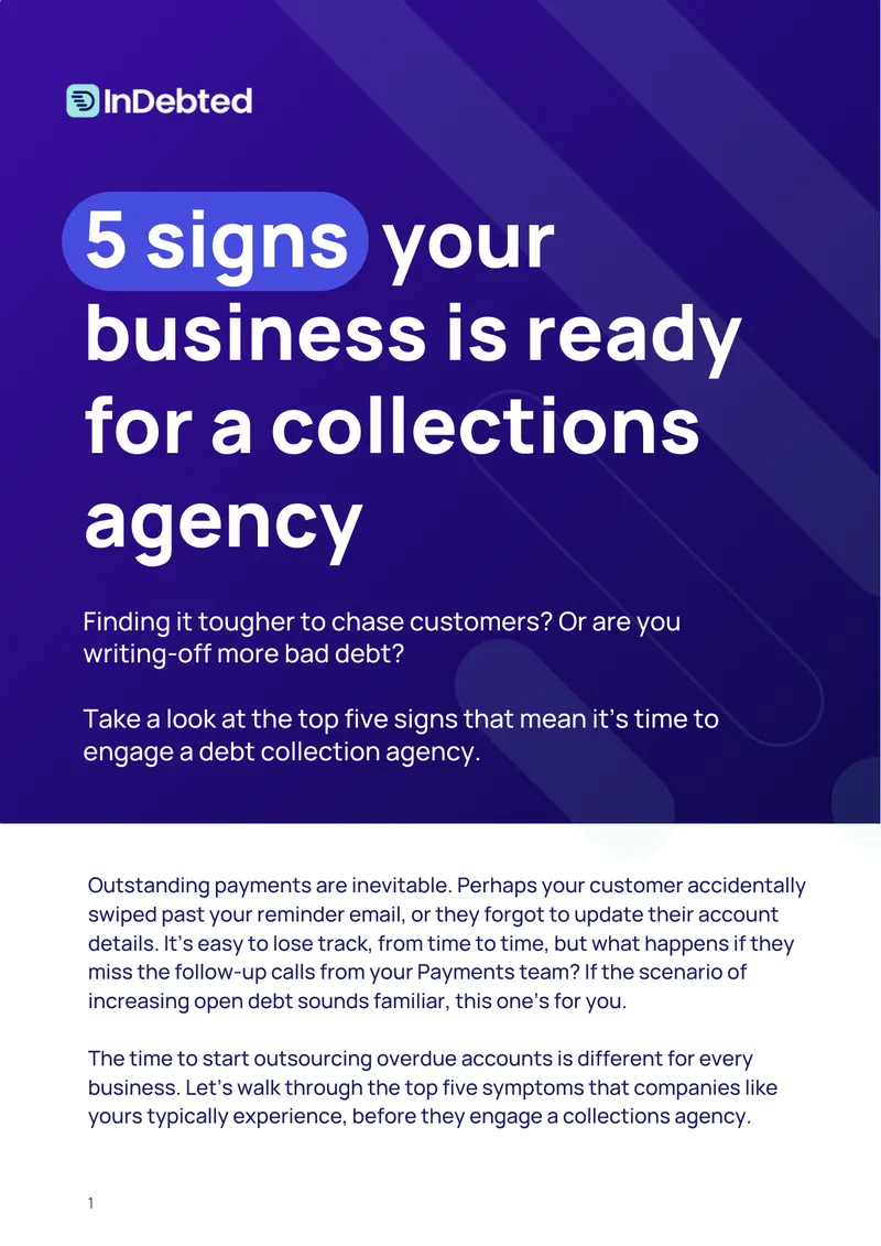 Signs Indicating Readiness for Debt Collection Agency