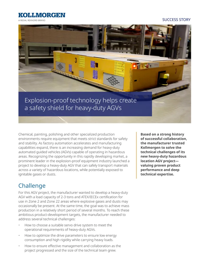 Heavy-Duty AGV Development for Hazardous Locations