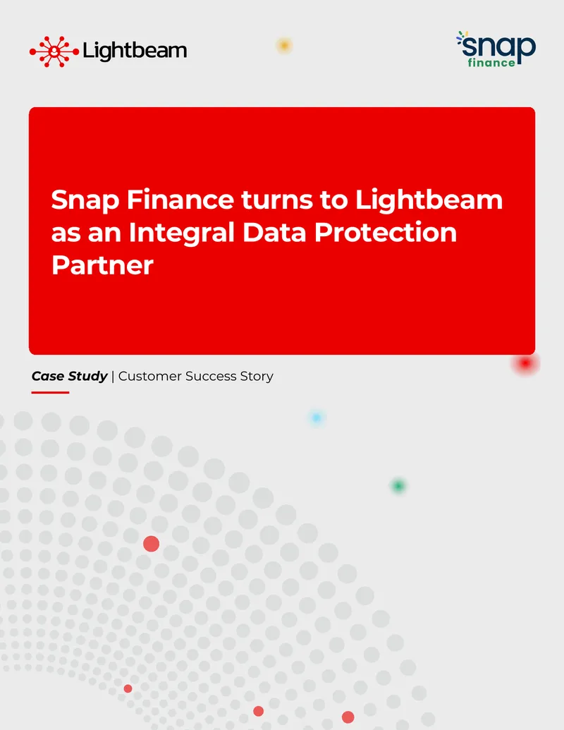 Snap Finance Data Protection Partnership Case Study