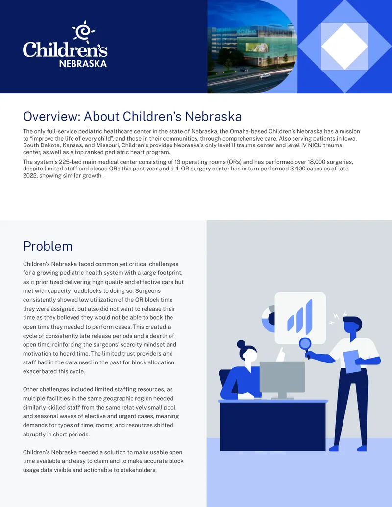 Children's Nebraska Operating Room Utilization Improvement