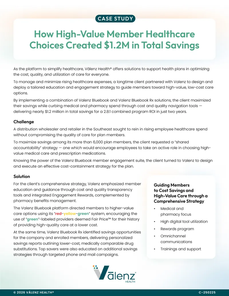 High-Value Member Healthcare Choices Case Study