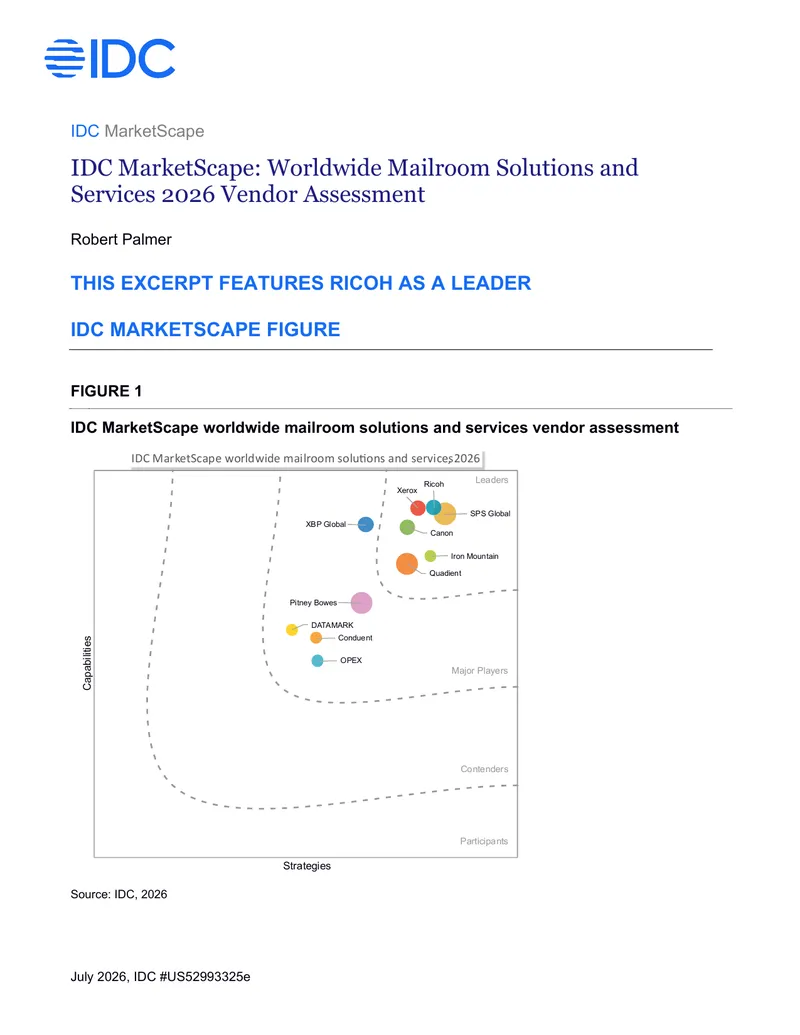 Worldwide Mailroom Solutions and Services 2026 Vendor Assessment