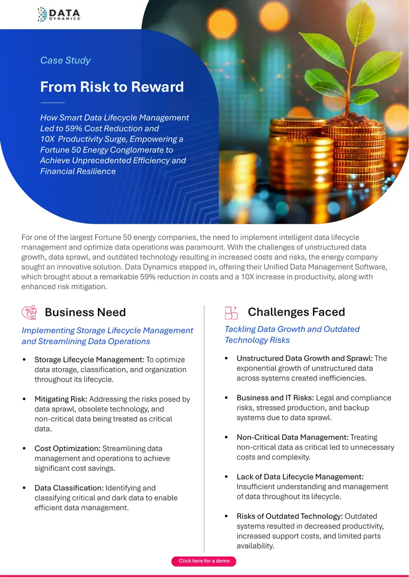 Intelligent Data Lifecycle Management Case Study