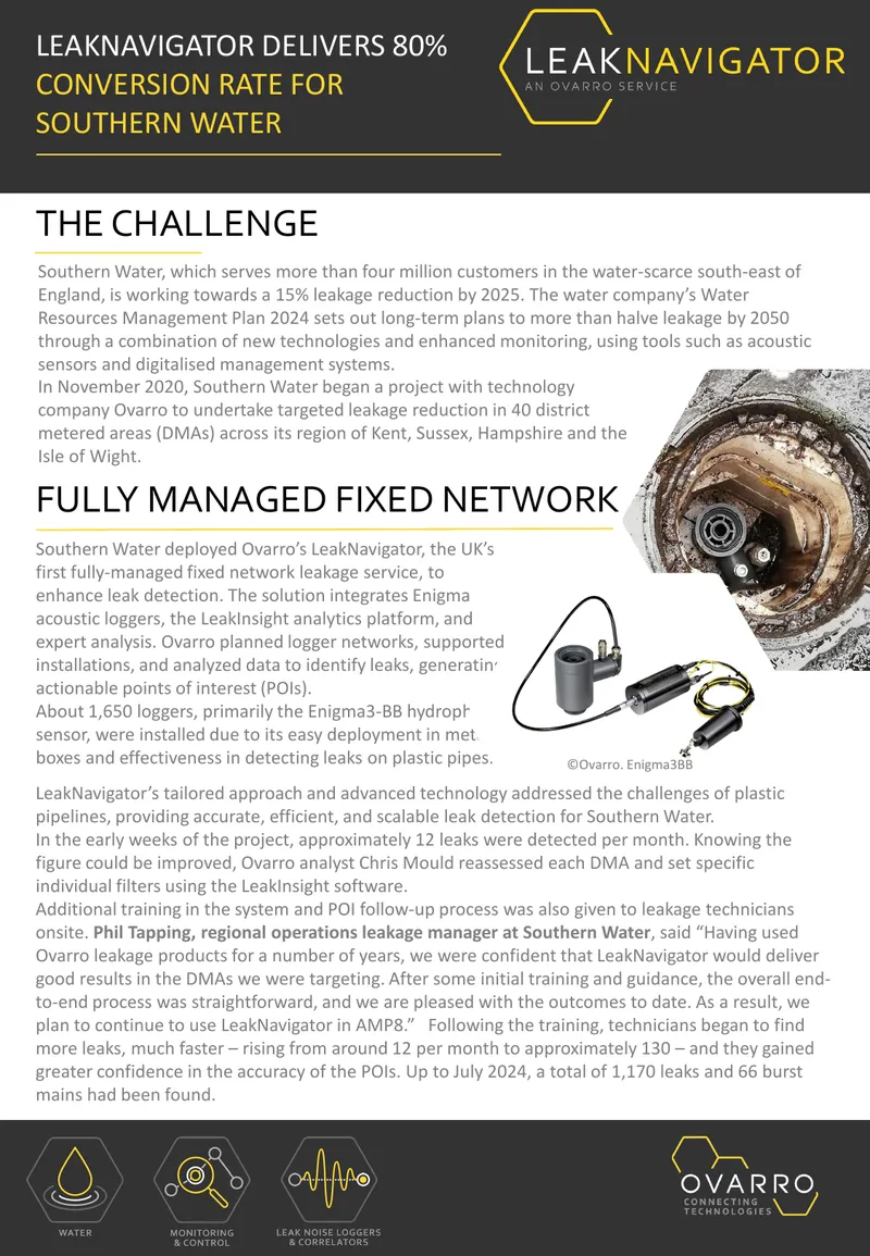 LeakNavigator Implementation for Southern Water