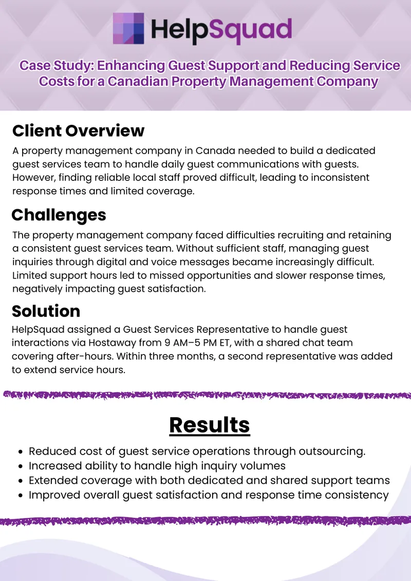 Enhancing Guest Support for Property Management