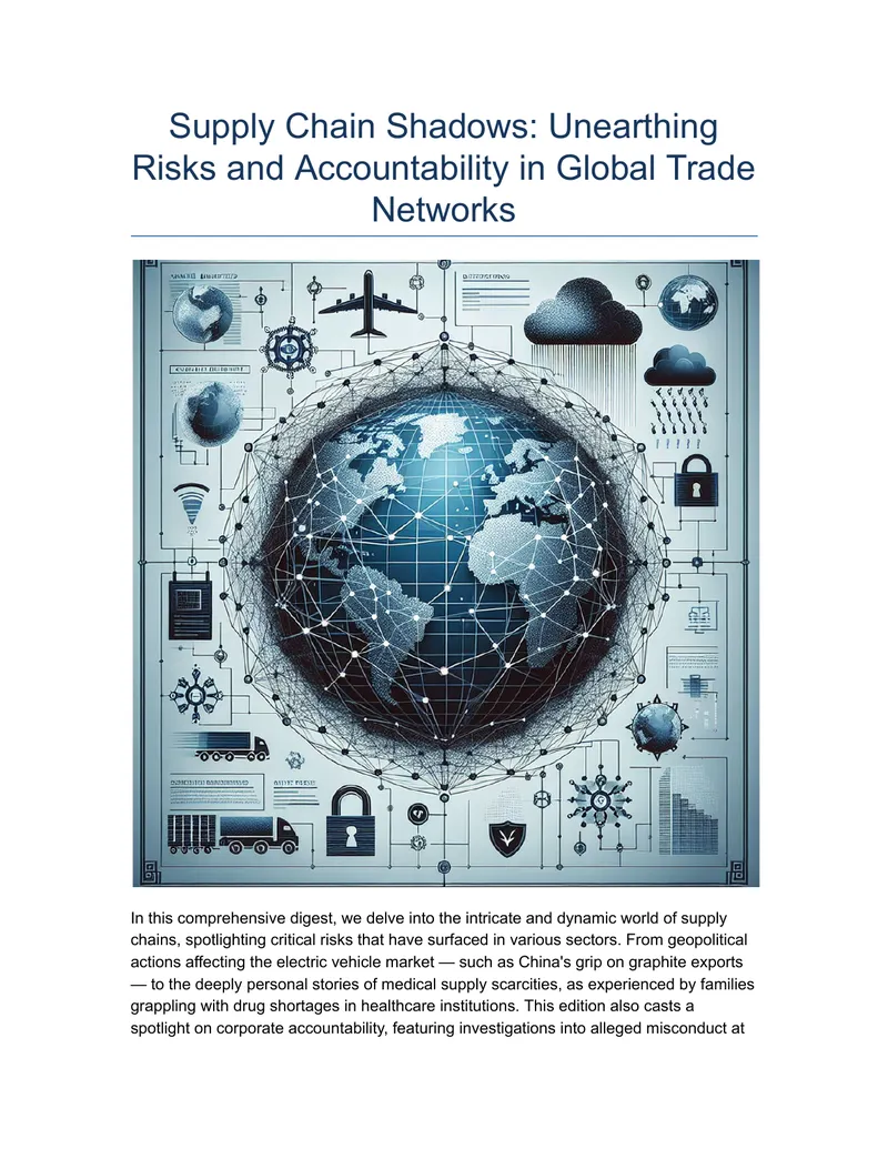 Supply Chain Risks and Accountability in Global Trade