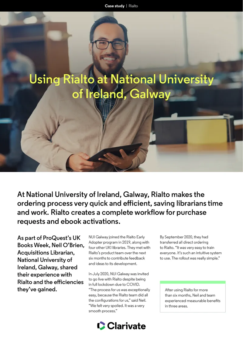 Rialto Implementation Case Study at NUI Galway preview page 1