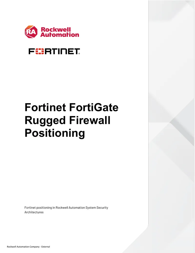 Fortinet FortiGate Rugged Firewall Positioning