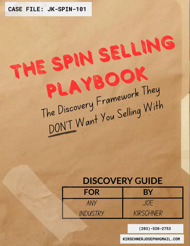 SPIN Selling Framework Discovery Guide