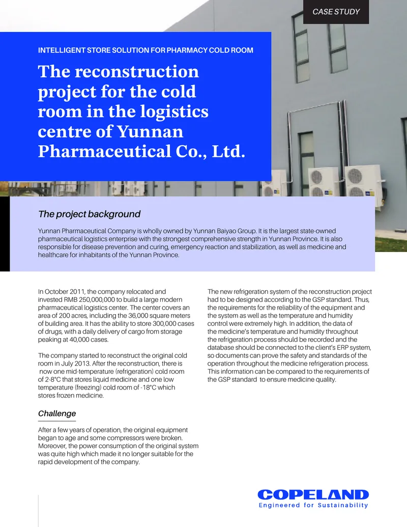 Reconstruction Project for Cold Room at Yunnan Pharmaceutical