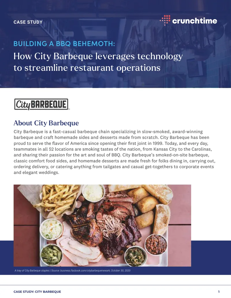 City Barbeque Technology Implementation Case Study