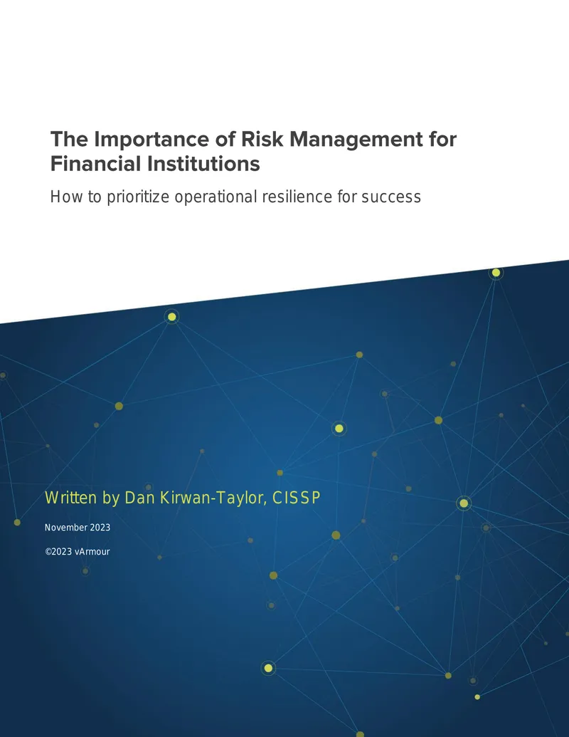 Operational Resilience Strategies for Financial Institutions