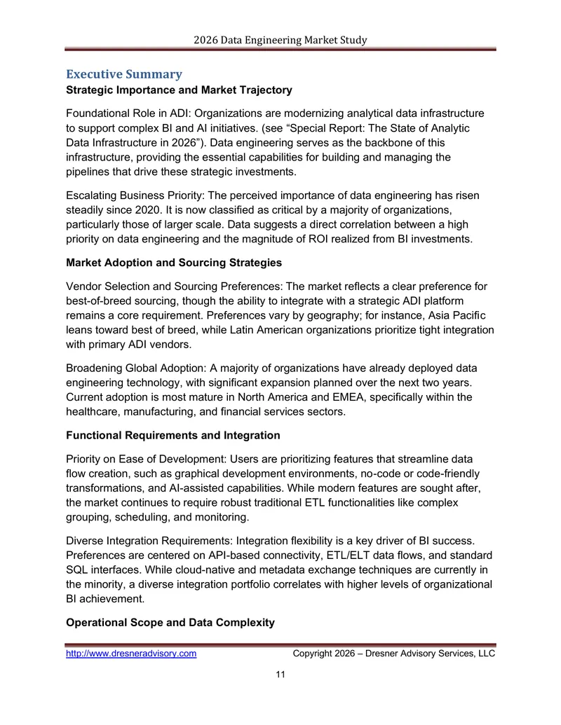 2026 Data Engineering Market Study preview page 1