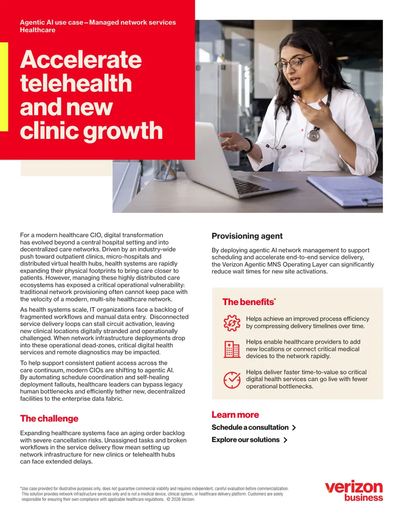 Agentic AI for Managed Network Services in Healthcare