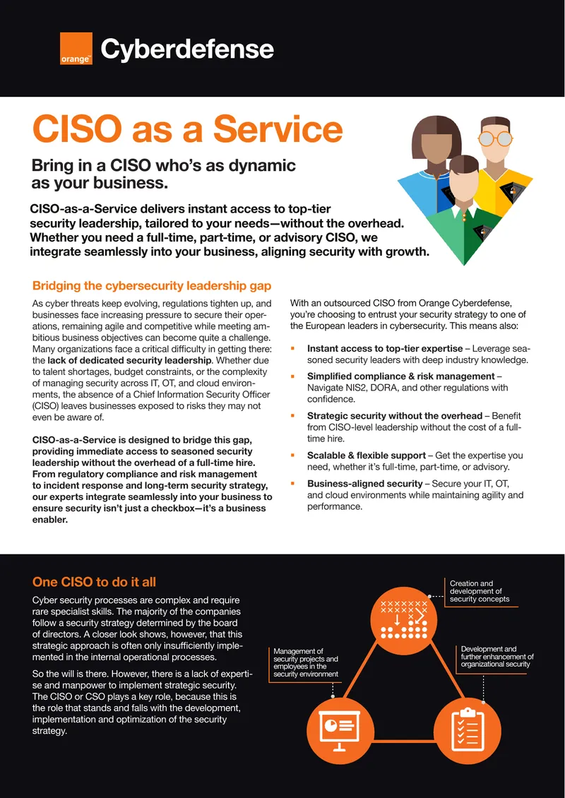CISO-as-a-Service Security Leadership Model