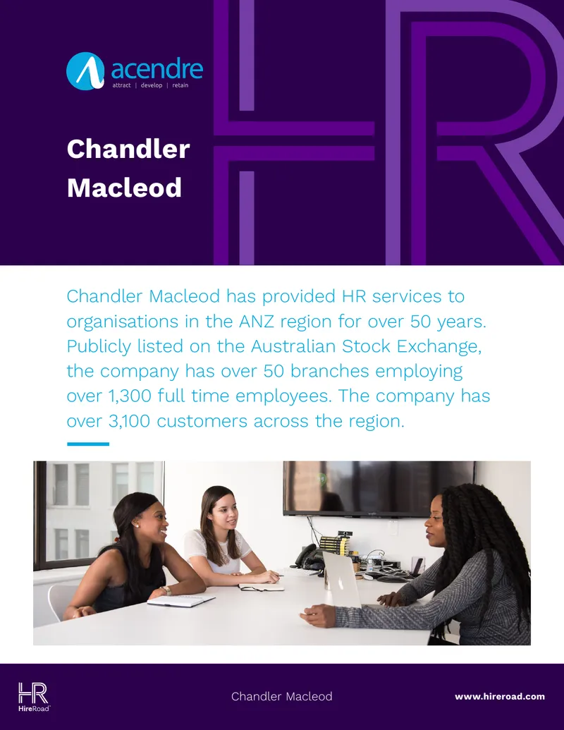 Chandler Macleod and Acendre Recruitment Partnership