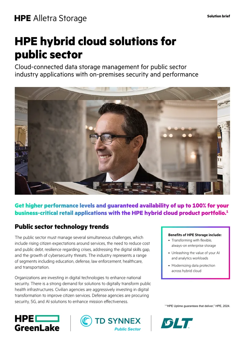 HPE Hybrid Cloud Solutions for Public Sector