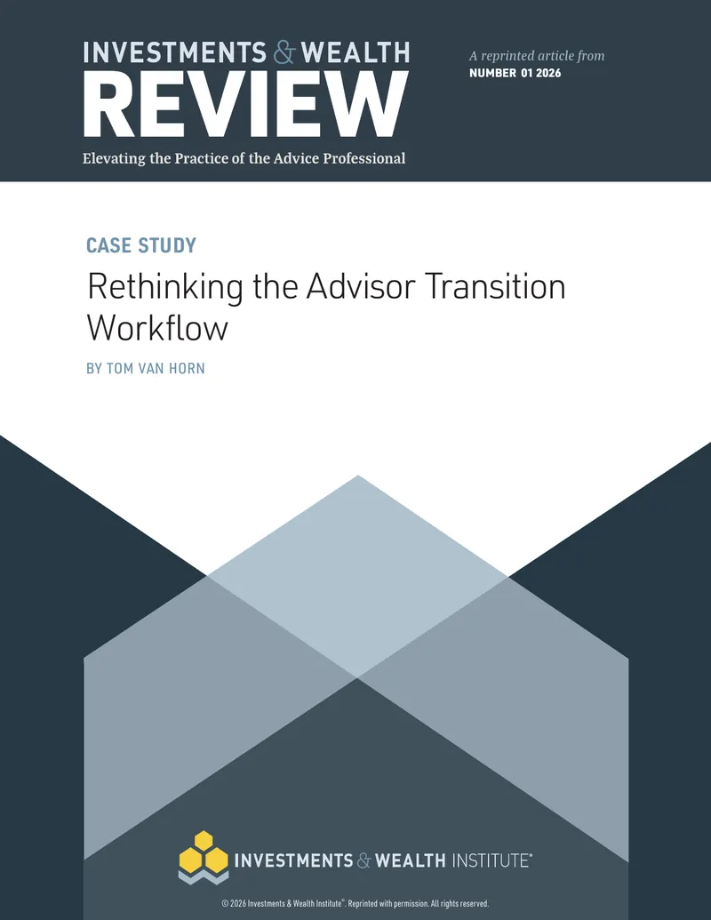 Rethinking the Advisor Transition Workflow