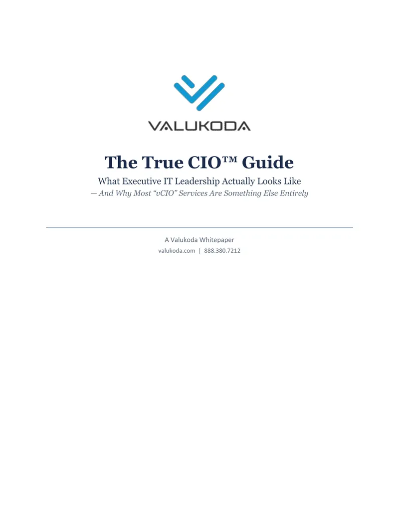 The True CIO Guide on Executive IT Leadership