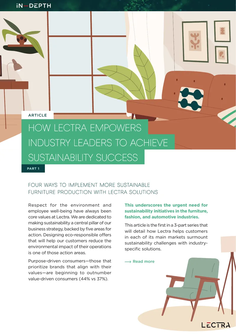 Sustainable Furniture Production with Lectra Solutions
