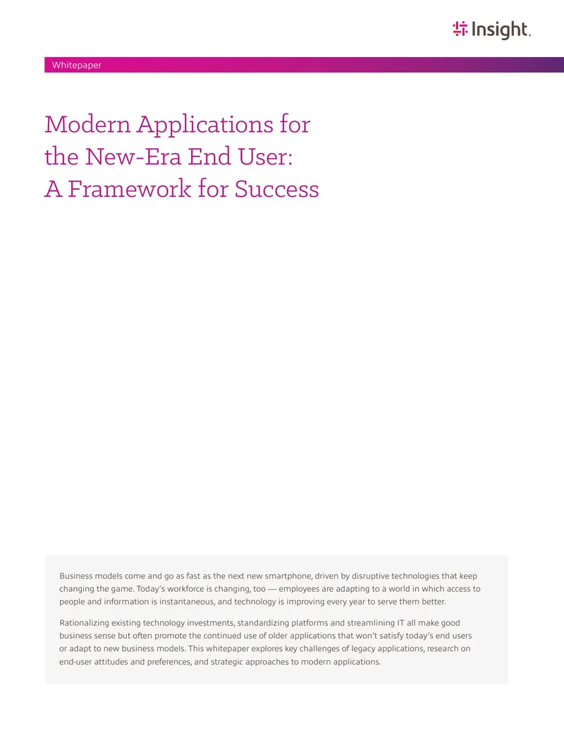 Modern Applications Framework for New-Era End Users preview page 1