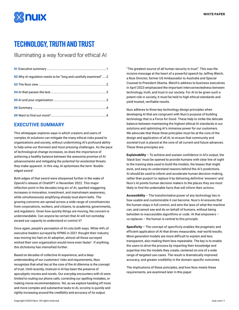 Ethical AI Development and Trust Principles