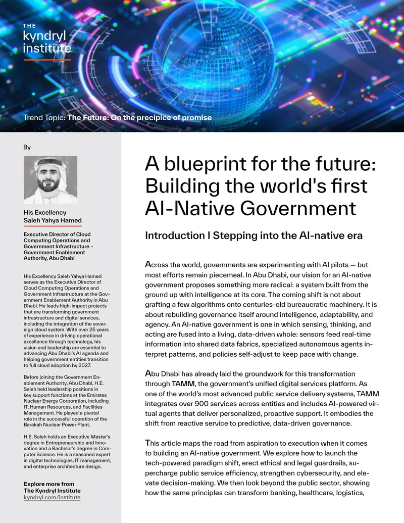 Building an AI-Native Government Framework