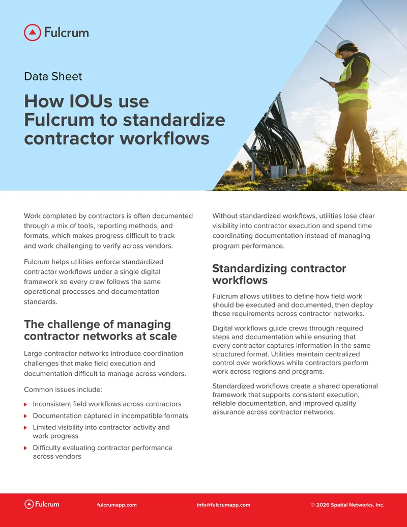 Standardizing Contractor Workflows for Utilities