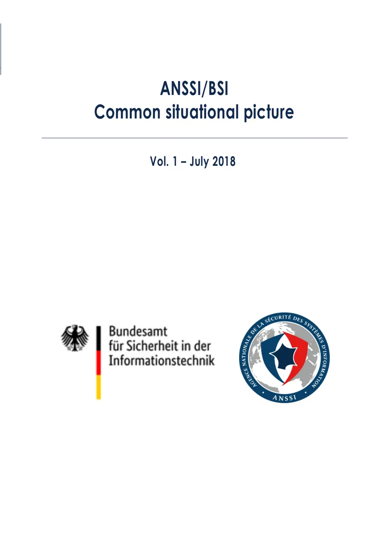ANSSI BSI Common Situational Picture Report
