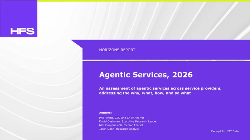HFS Horizons: Agentic Services 2026 Report