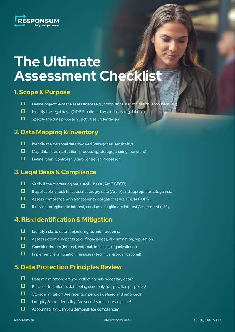 Data Protection Assessment Checklist
