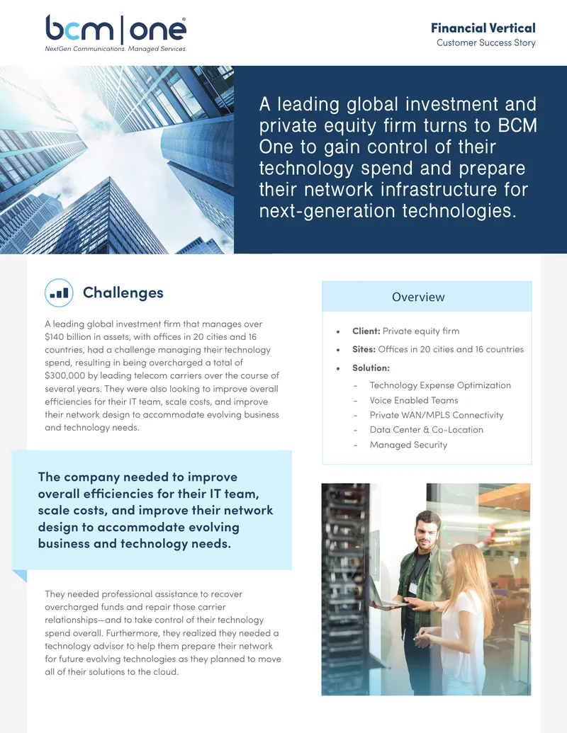Technology Expense Optimization Case Study