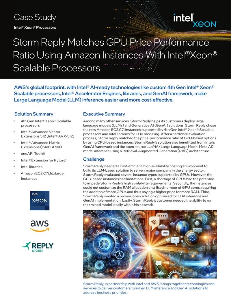 Storm Reply Utilizes Amazon Instances for LLM Inference