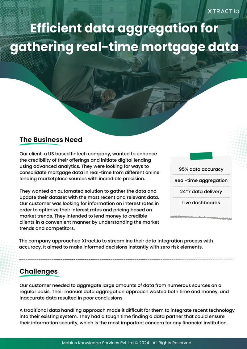 Automated Data Aggregation Solution for Fintech