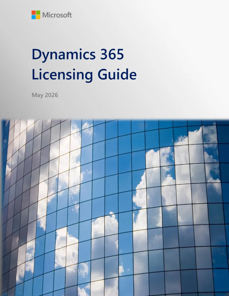 Dynamics 365 Licensing Guide May 2026