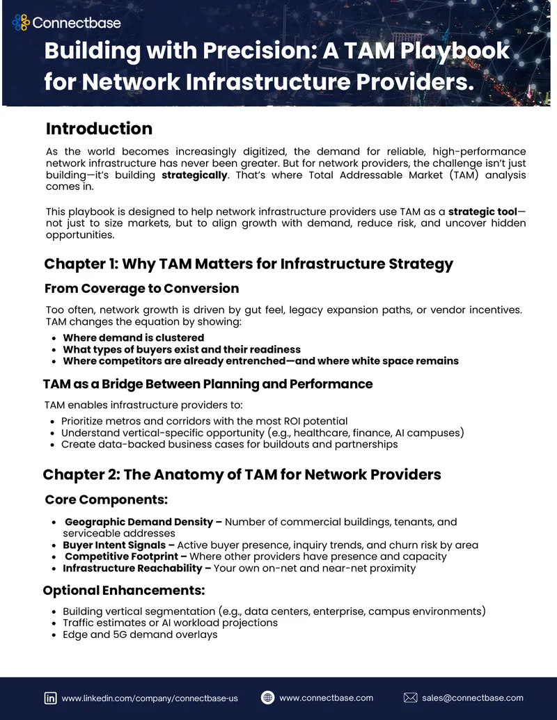 Building with Precision: A TAM Playbook for Network Infrastructure Providers