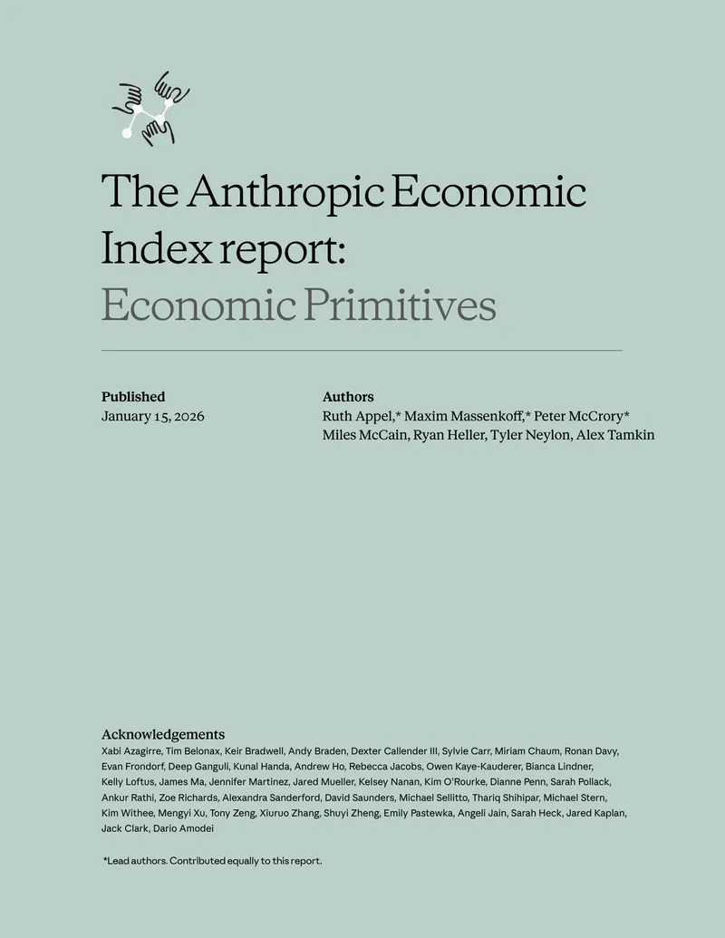Anthropic Economic Index Report on AI Usage