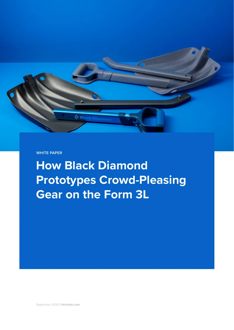 Black Diamond Prototyping Process with Form 3L preview page 1