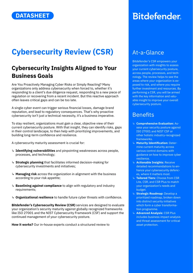 Cybersecurity Maturity Assessment Framework