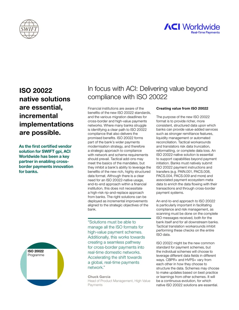 ISO 20022 Compliance and Implementation Strategies