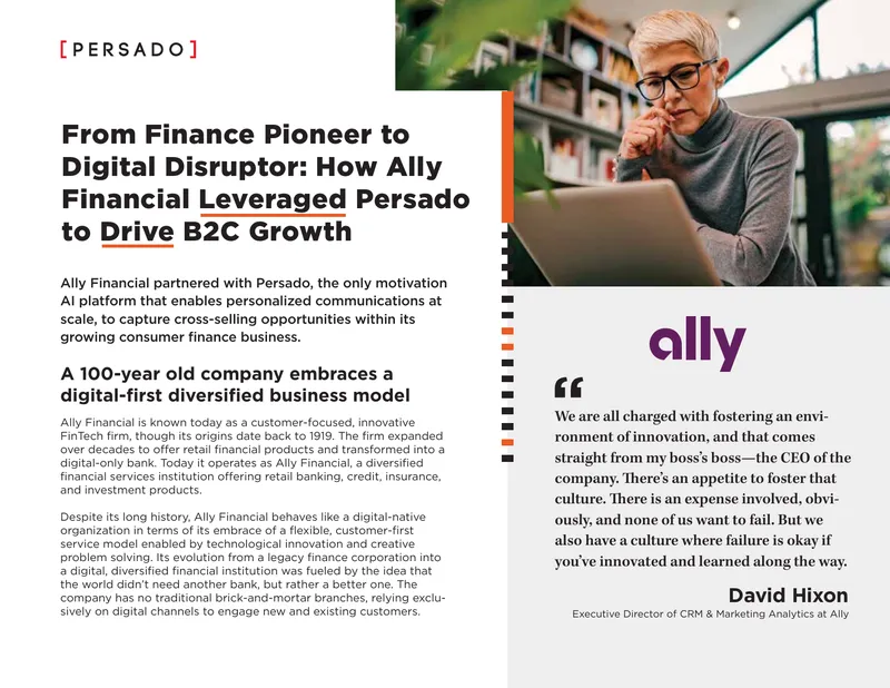 Ally Financial's Use of Persado for Cross-Selling