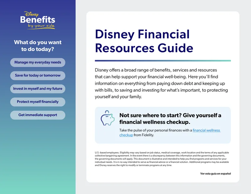Disney Financial Resources Guide