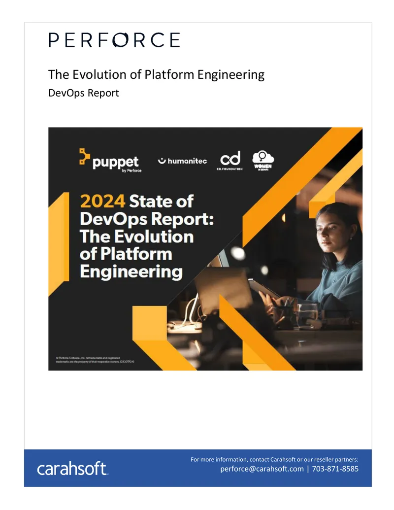 2024 State of DevOps Report on Platform Engineering