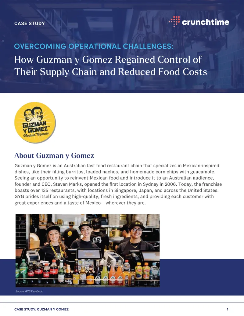 Guzman y Gomez Supply Chain Management Case Study