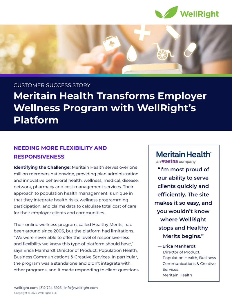 Meritain Health Employer Wellness Program Transformation